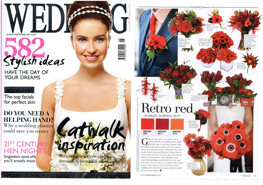 "Wedding Magazine feature Jul/Aug 2012 - Wedding Flowers"