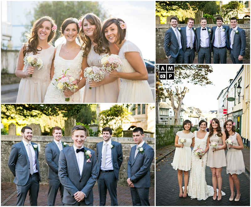 "creative-bridalparty-photos-at-Devon-wedding"