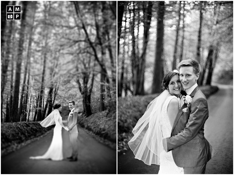 "wedding-couple-in-a-forest-in-Devon"