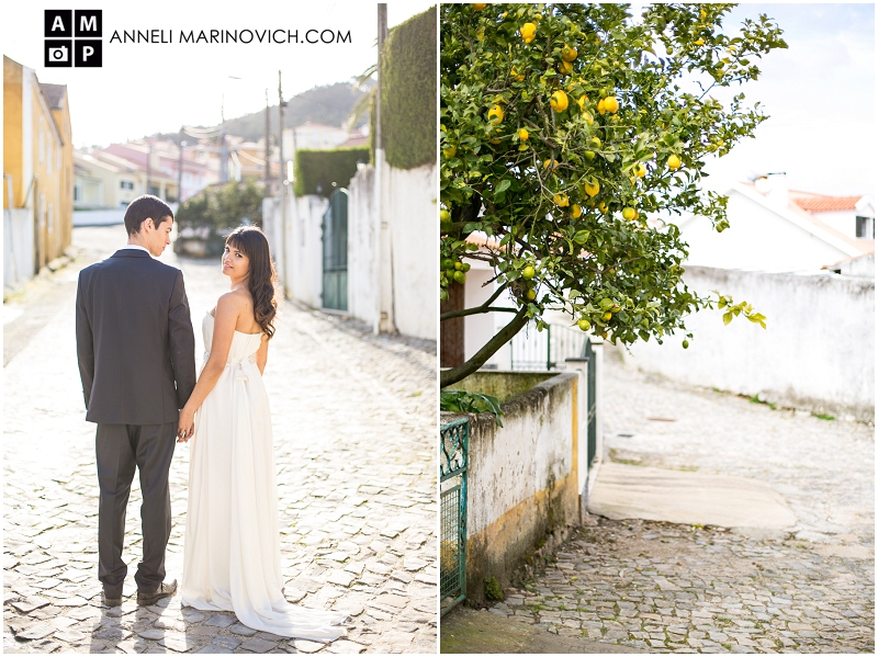 "wedding-couple-photos-at-sunset-at-Quinta-de-Sant-Ana"