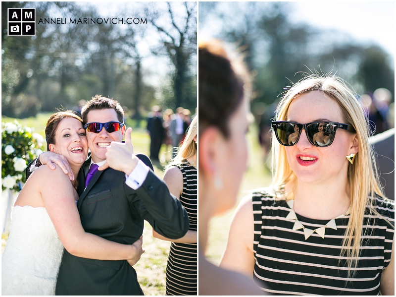 "bride-reflection-in-sunglasses"