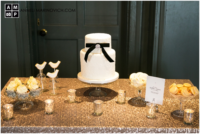 "sparkly-cake-table-for-a-glamorous-wedding"