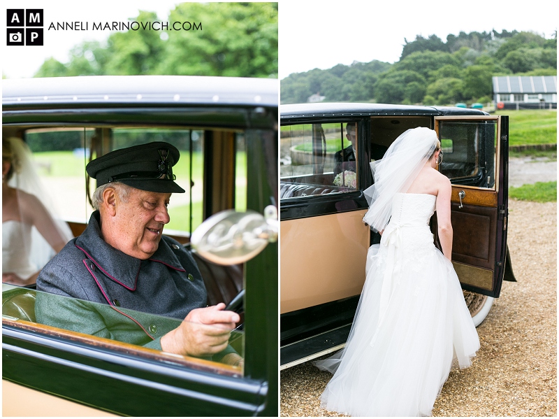"bride-and-groom-in-vintage-wedding-car"
