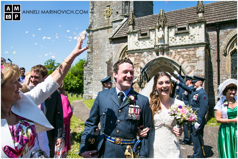 "RAF-groom-with-his-bride"