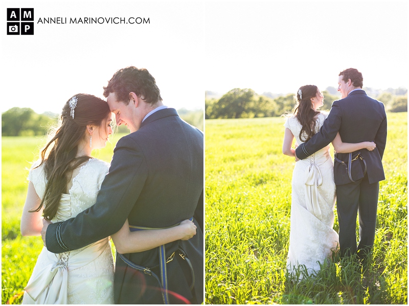"wedding-couple-at-sunset-in-a-field"