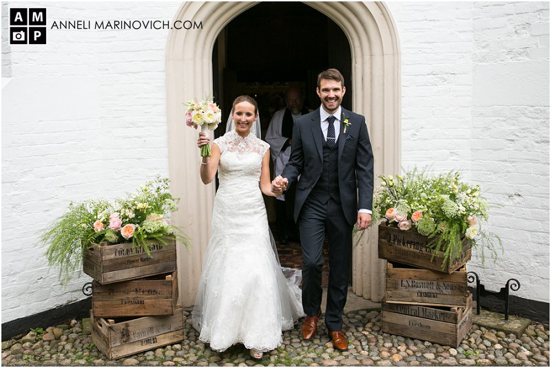 "just-married-St-Marys-Whitchurch"