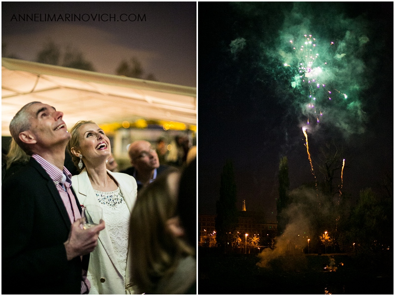 "wedding-boat-party-Vltava-river-Prague-fireworks-display"