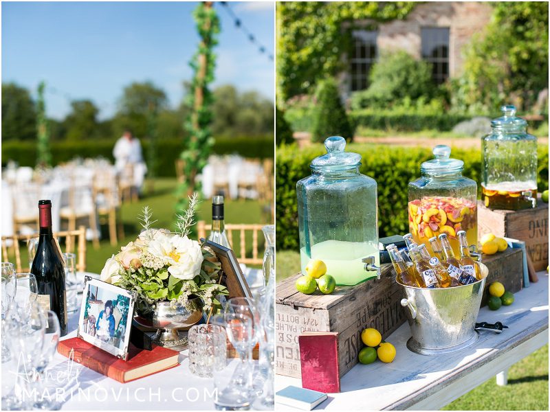 "vintage-drinks-station-at-Narborough-Gardens-wedding"