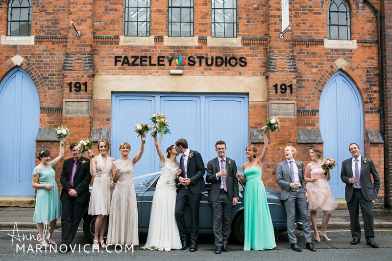 "Summer-wedding-photography-at-Fazeley-Studios-Birmingham"