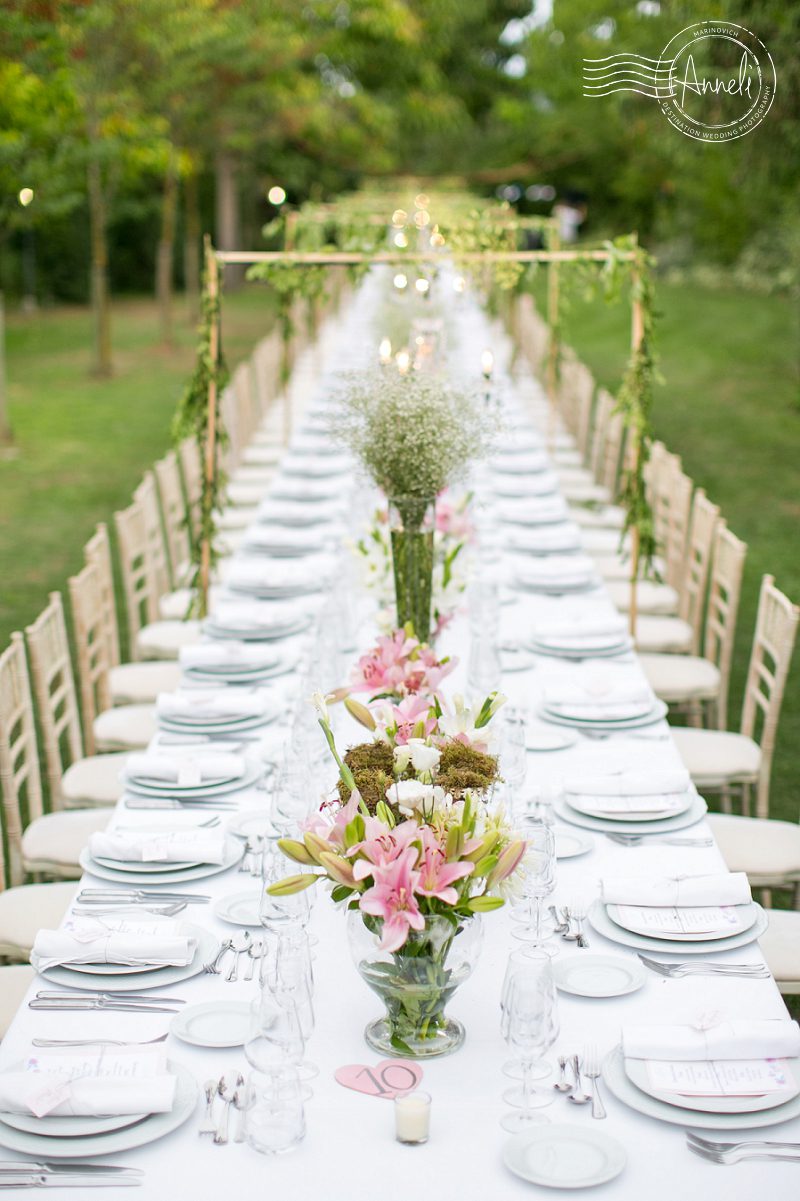 "Long-outdoor-wedding-table-Costa-Brava-Spain"