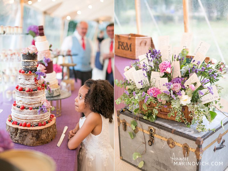 "Little-girl-staring-at-the-wedding-cake"