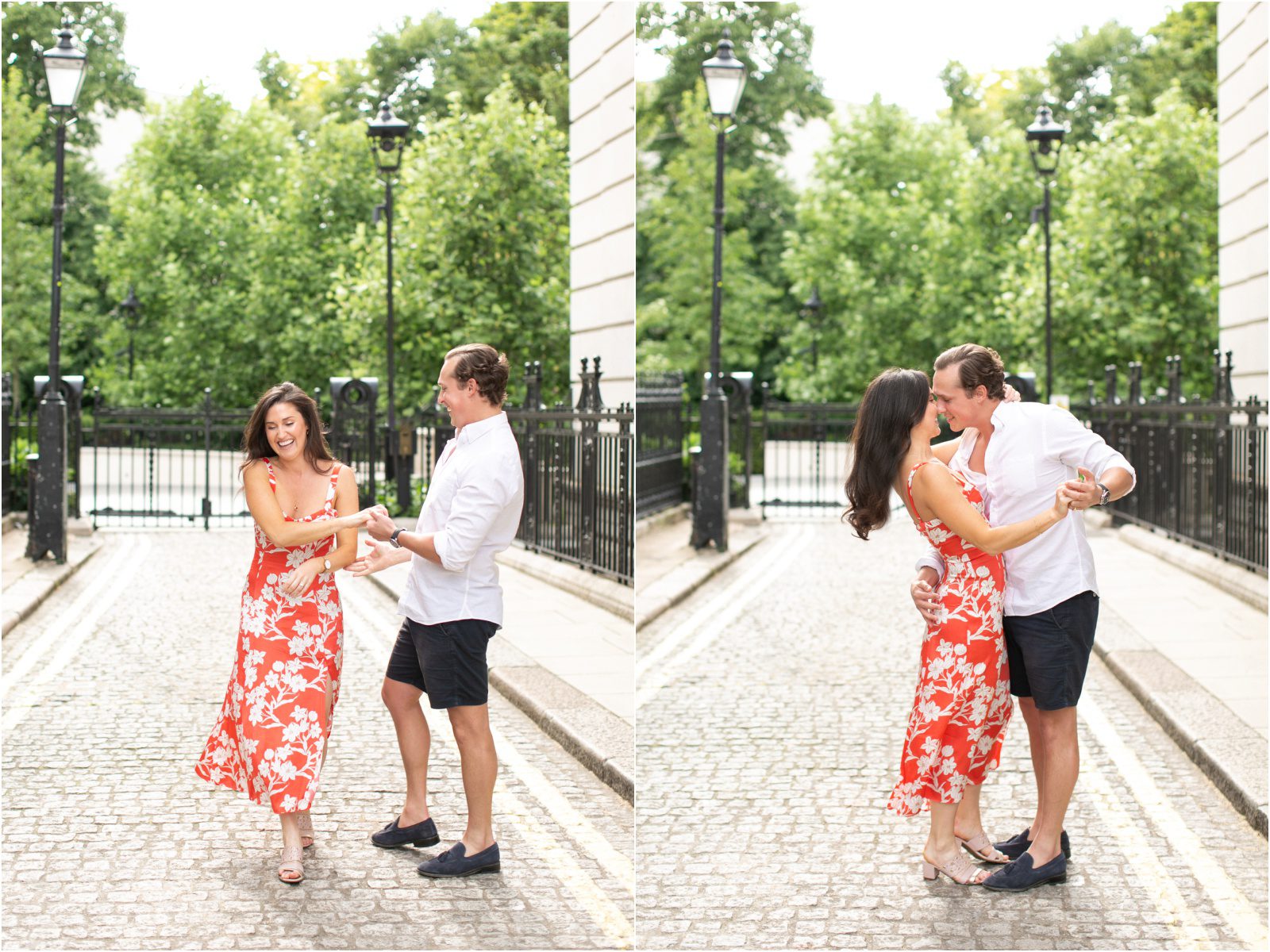 A relaxed engagement photography session in central London