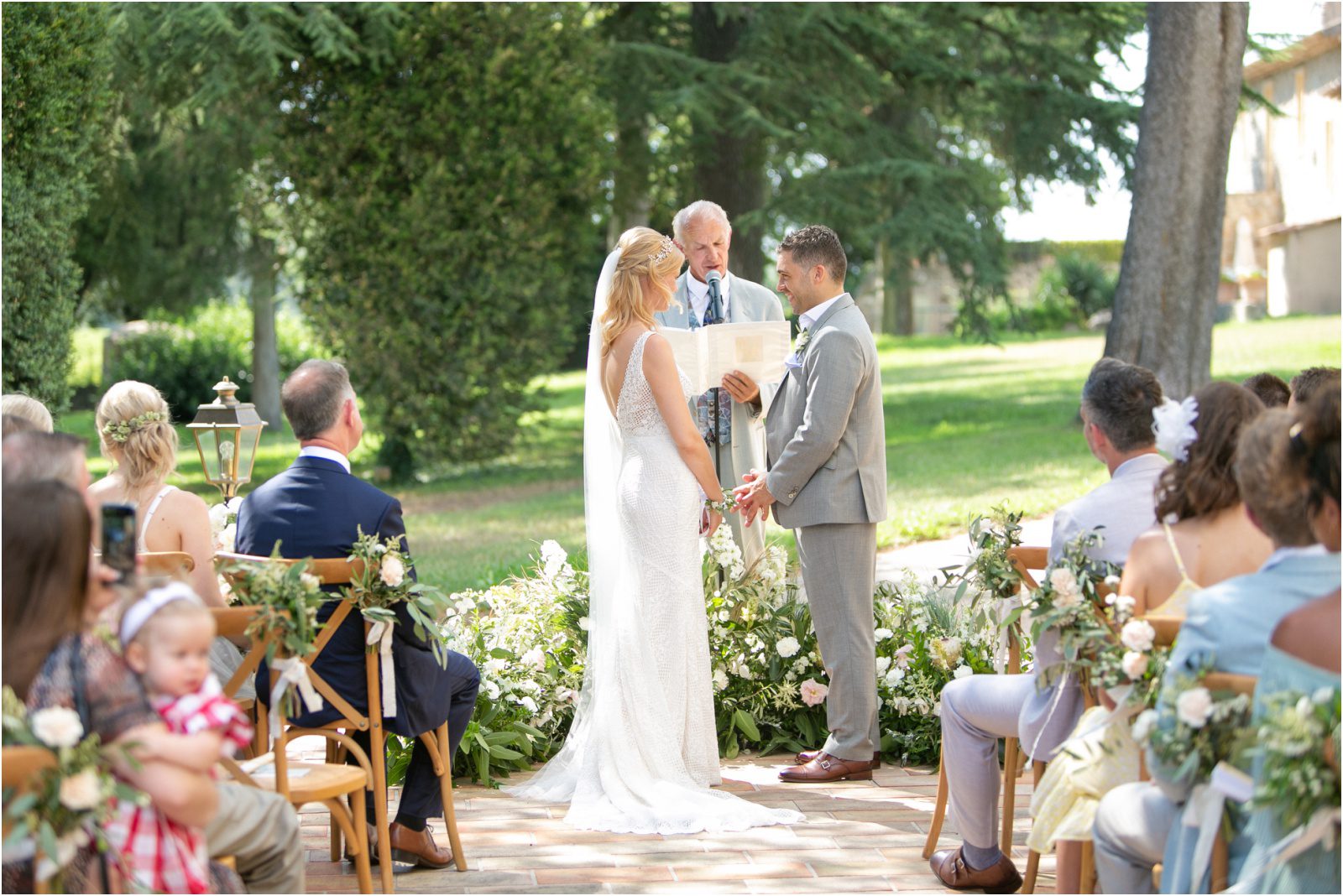Provence outdoor wedding ceremony
