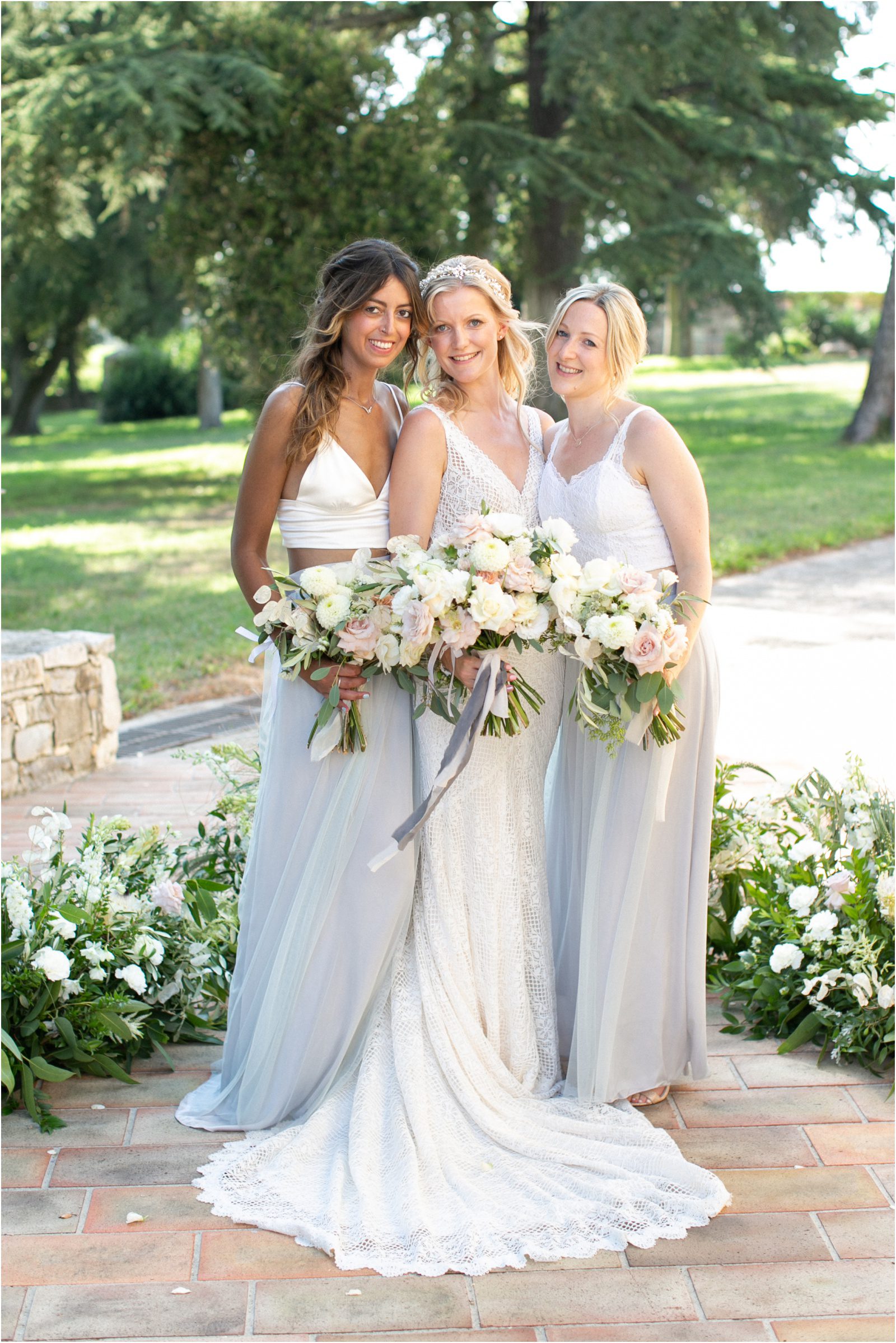 Bridesmaids wearing Love from Becky skirts