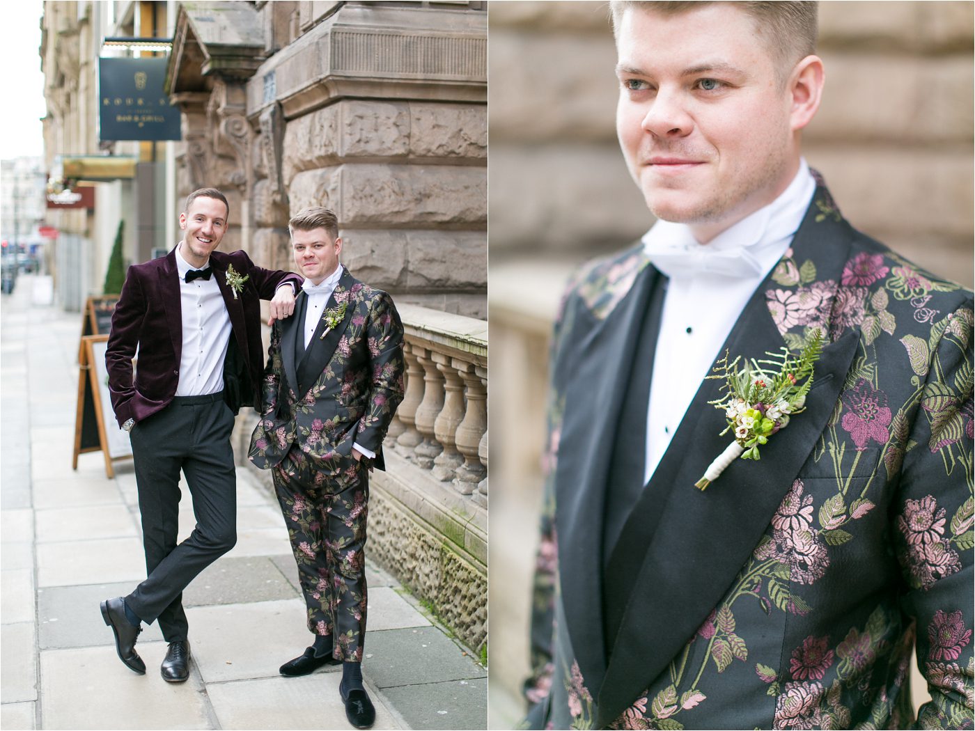 Joshua Kane bespoke suit for a fashionable groom