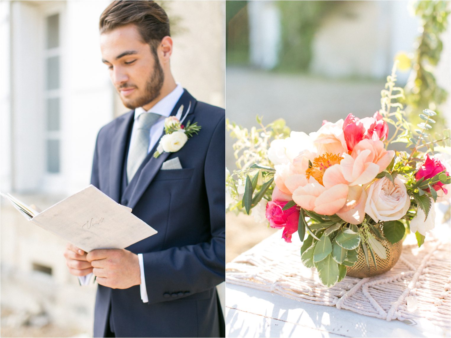 Intimate chateau wedding in France
