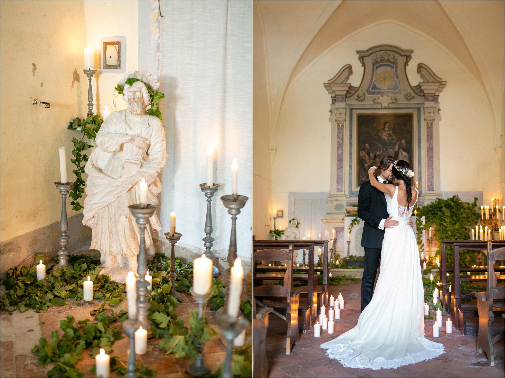 Romantic wedding inspiration in Italy