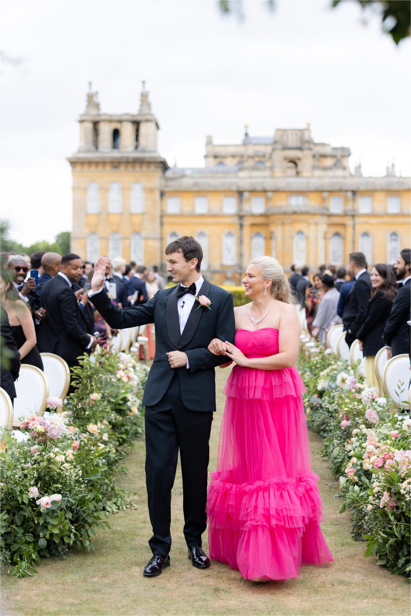 Outdoor wedding at Blenheim Palace