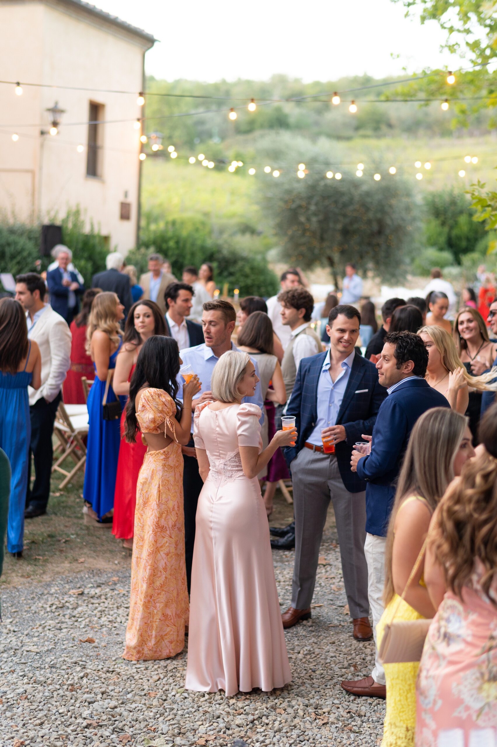 Castel Monastero pre-wedding welcome party